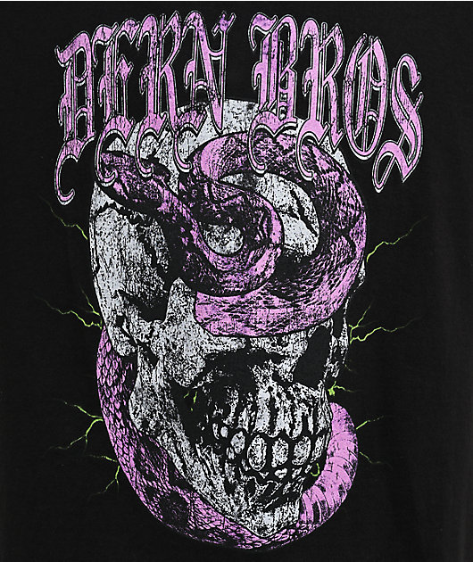 Dern Bros Skull Black T-Shirt