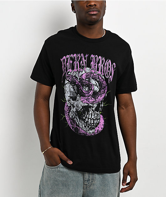 Dern Bros Skull Black T-Shirt
