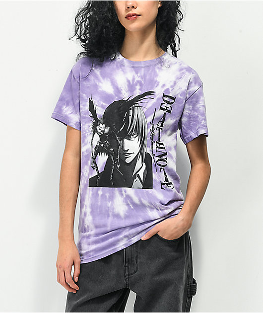 Desert Dreamer x Death Note Light & Ryuk Purple Tie Dye T-Shirt