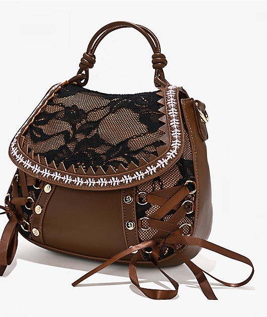 DiFerdinando Lacebound Brown Handbag