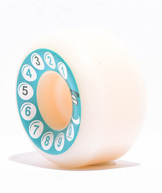 Dial Tone OG Rotary 53mm 101a White Skateboard Wheels | Zumiez