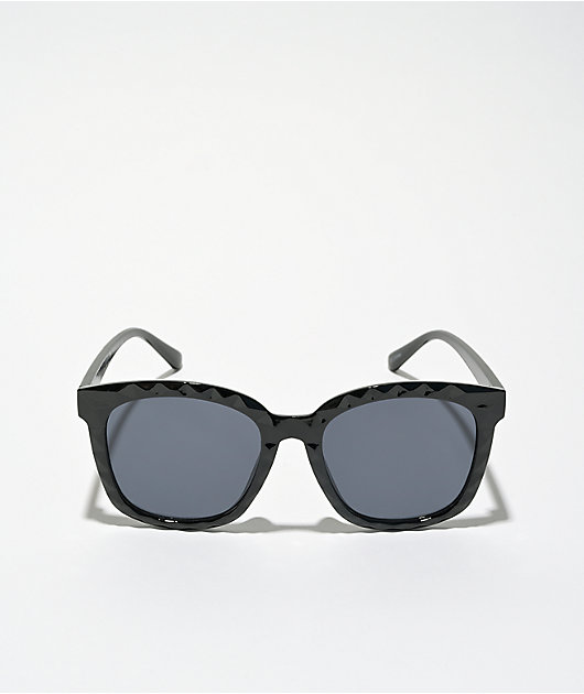 Diamond Geo Square Black Sunglasses