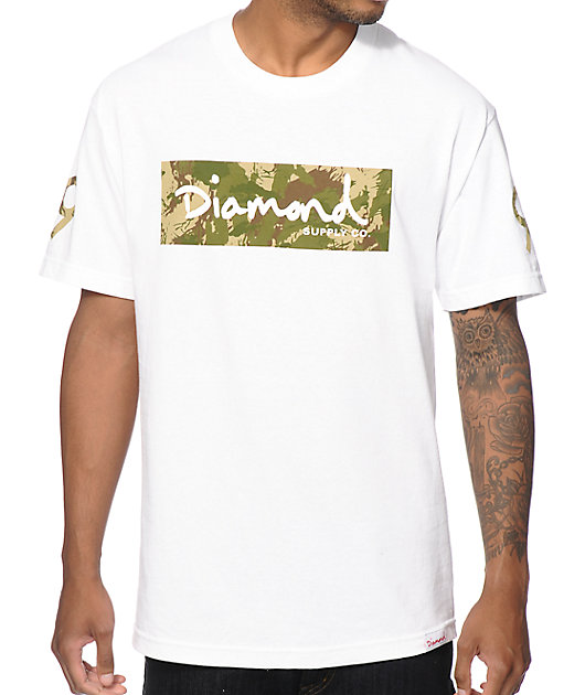 diamond supply camo shirt