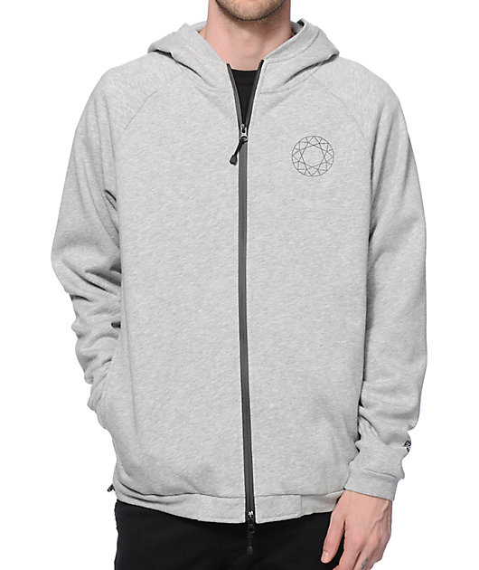 diamond zip up hoodie