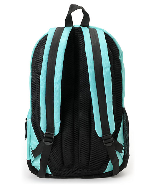 black and blue backpack