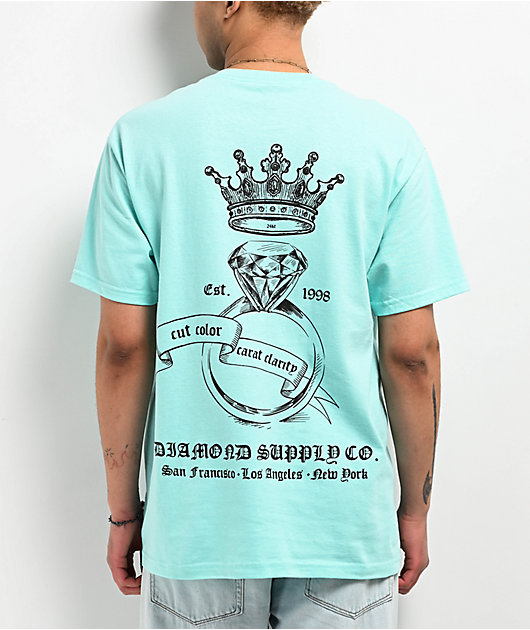 Diamond Supply Co. Cut Color Light Blue T Shirt Zumiez