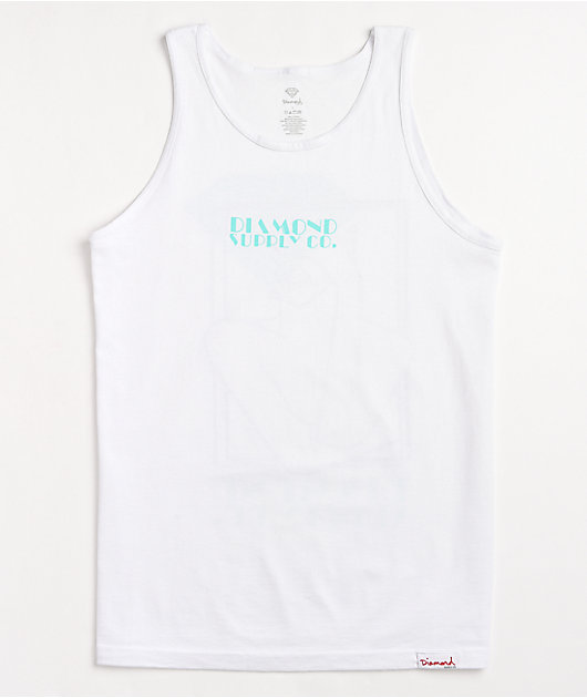Diamond Supply Co. Glimpse White Tank Top