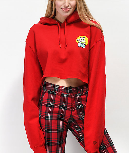 the lucky cat graphic hoodie