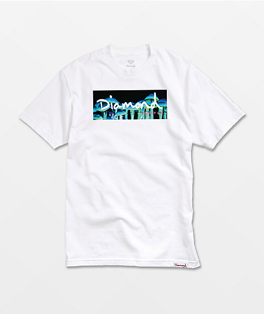Diamond supply co white t shirt discount