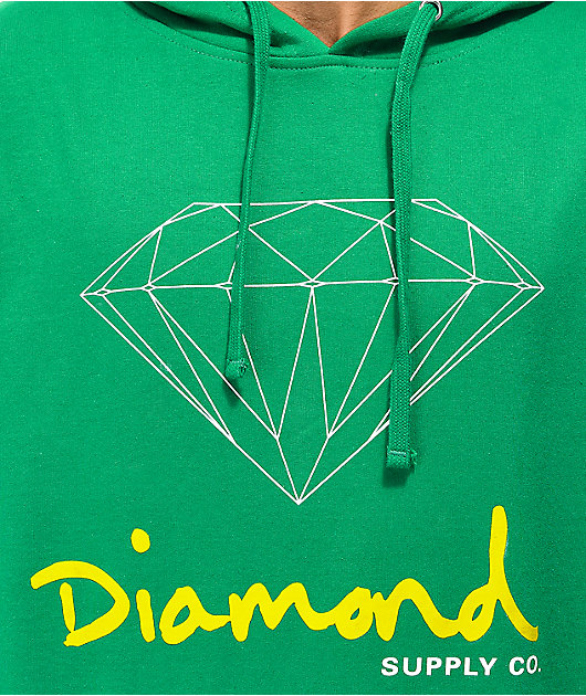 Diamond Supply Co. OG Sign Green Hoodie