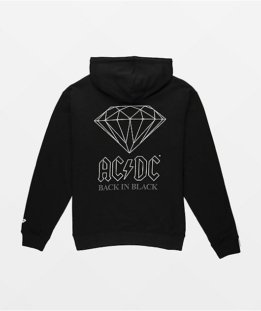 Diamond Supply Co. x ACDC Back In Black Hoodie