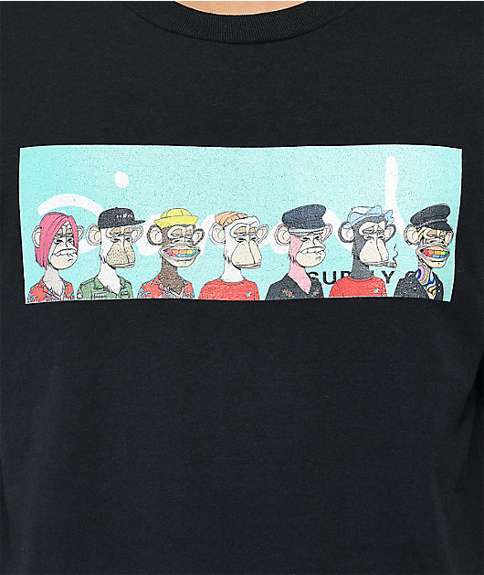 Diamond Supply Co. x Ape All Gang camiseta negra