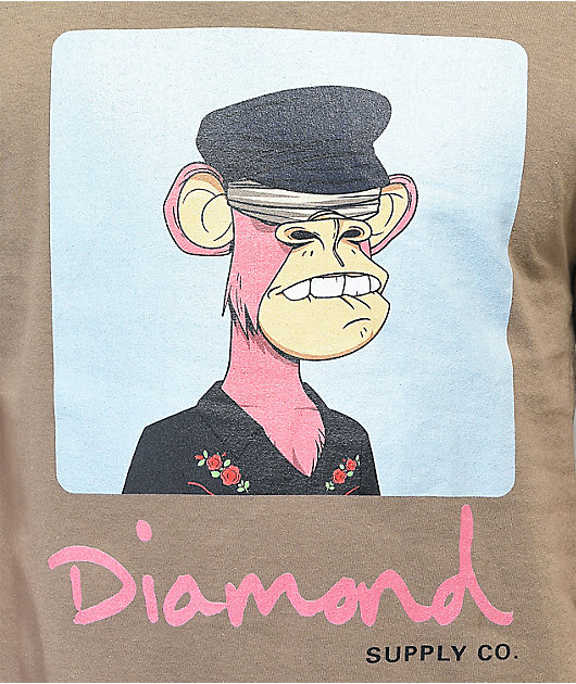Diamond Supply Co. x Ape Mutant Ape Brown T-Shirt