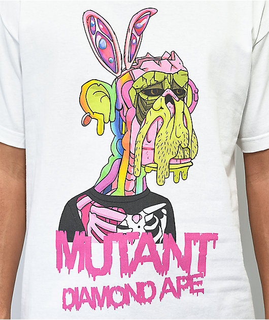 Diamond Supply Co. x Ape Mutant Ape Bunny White T-Shirt
