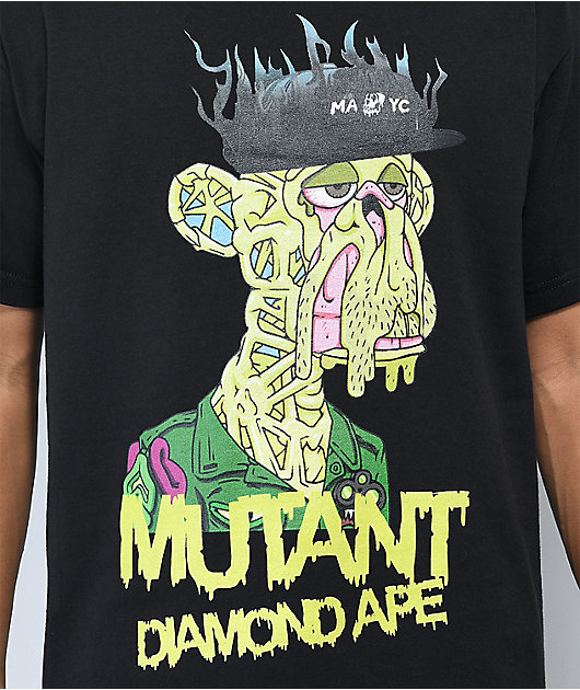 Diamond Supply Co. x Ape Mutant Ape camiseta negra