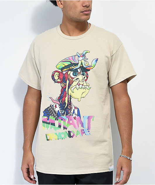 Diamond Supply Co. x Ape Trippy Mutant Ape camiseta marrón