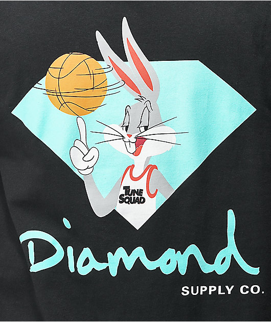 LA Lakers Space Jam Diamond Supply Co Tee T-shirt Size XL DEADSTOCK