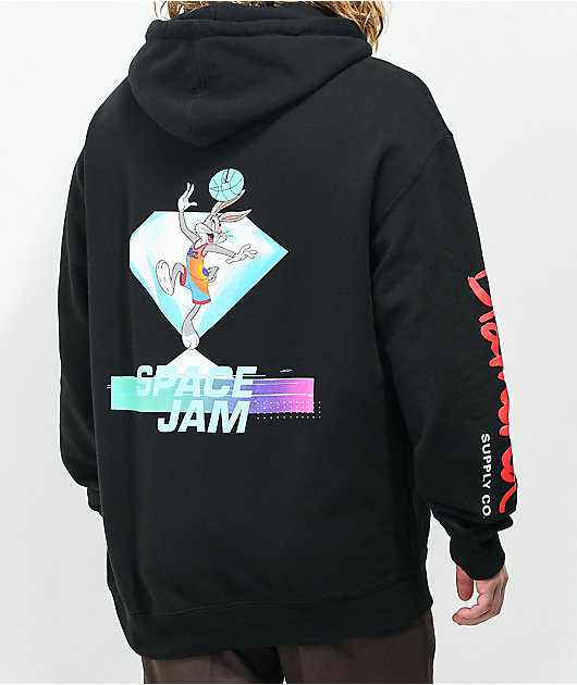 Diamond Supply Co. x Space Jam Hook Shot Black Hoodie Zumiez