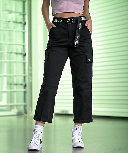 Cargo pants with belt  Women  Aubainerie