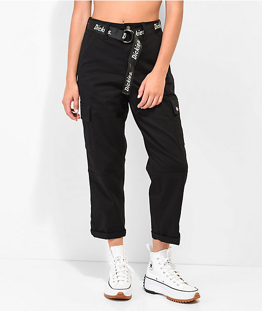 A New Day Women's High-Rise Tapered D-Ring Belted Ankle Pants