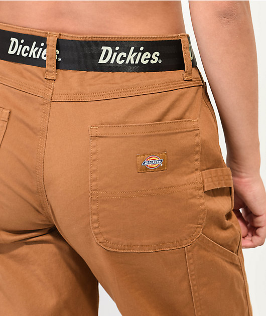 DICKIES Womens Belted Carpenter Pants