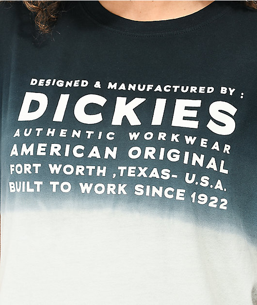 Dickies Black & Cream Dip Dye T-Shirt