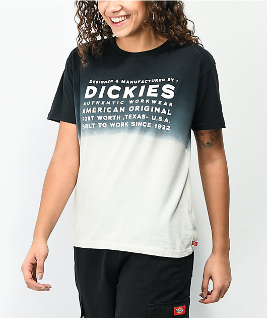 Dickies Black & Cream Dip Dye T-Shirt