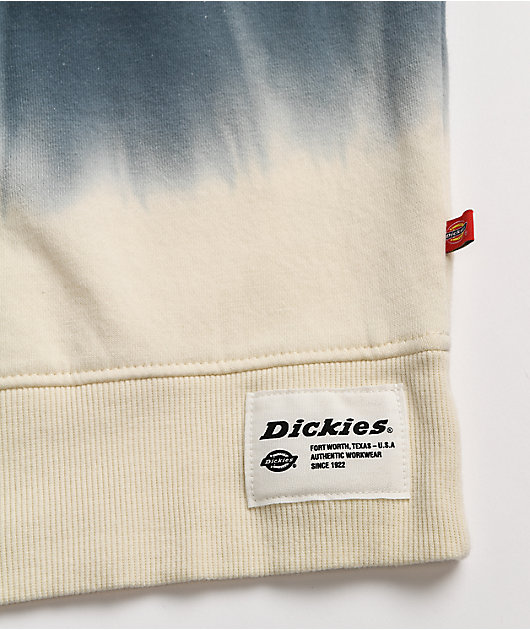 Dickies Black & White Dip Dye Crop Crew Neck Sweatshirt