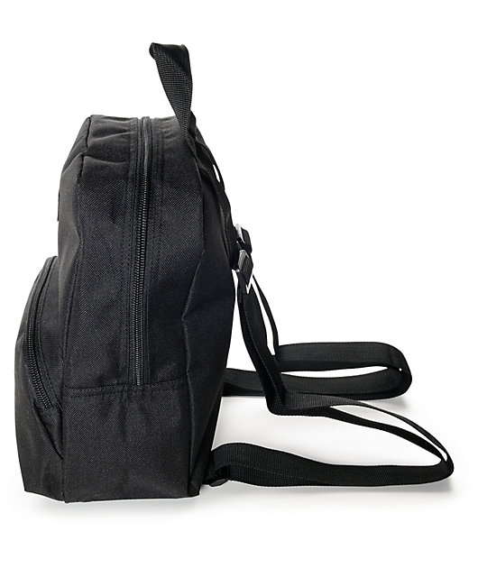 dickies black canvas mini backpack