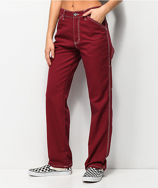 dickies maroon pants