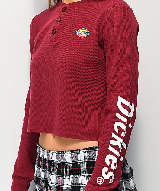 dickies waffle thermal shirt