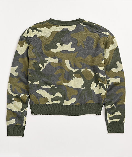 olive crew neck sweater