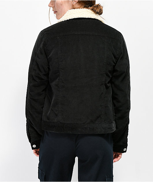 Dickies Corduroy Sherpa Black Jacket
