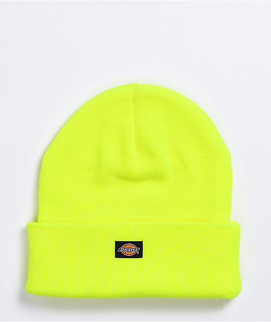 Dickies Core Cuff High Vizibility Yellow Beanie
