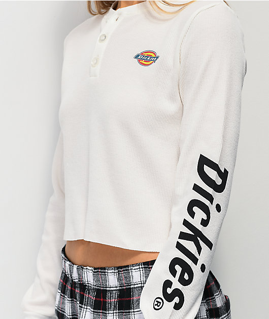 dickies waffle thermal shirt