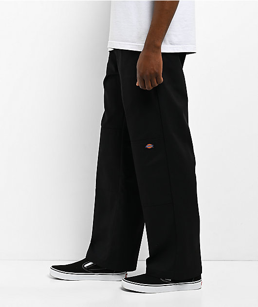 Dickies Double Knee Black 30" Inseam Loose Fit Work Pants