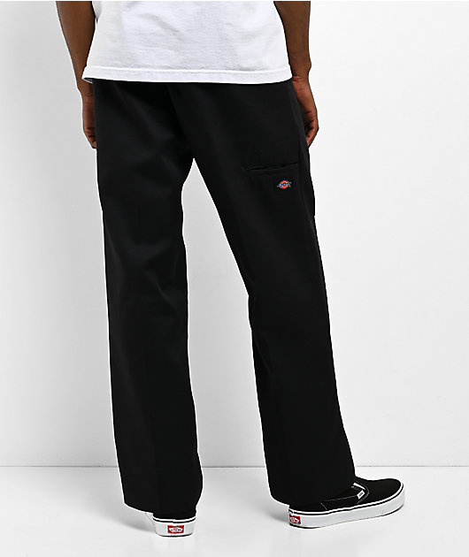 Dickies Double Knee Black 30" Inseam Loose Fit Work Pants