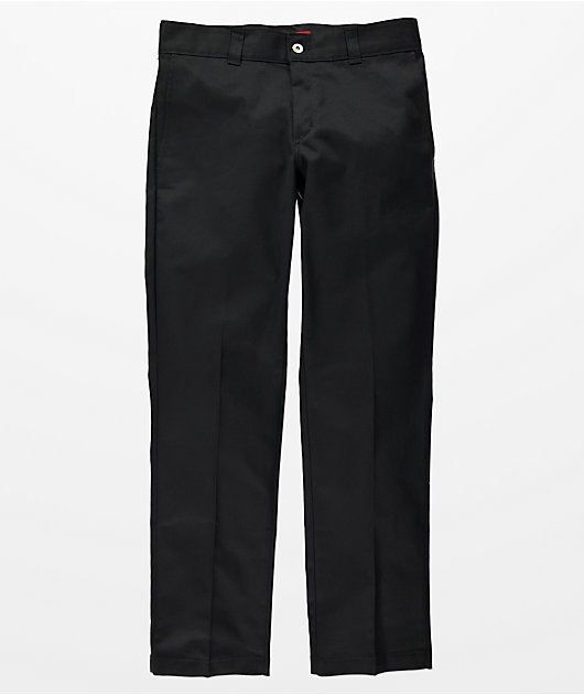 black skinny work pants