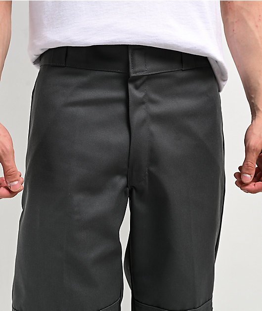 新品 36x32 ブラック DICKIES ダブルニー LOOSE FIT