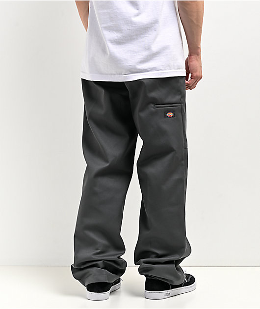 Dickies Loose Fit Charcoal Double Knee Work Pants