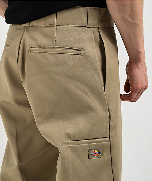 Dickies Loose Fit Khaki Double Knee Work Pants | Zumiez