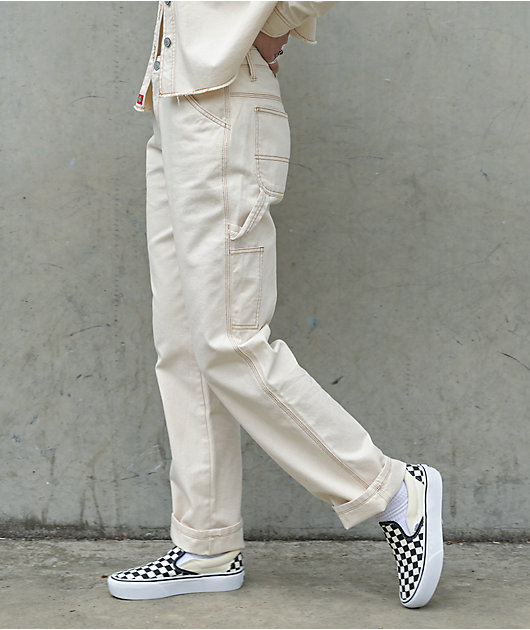 dickies carpenter pants natural