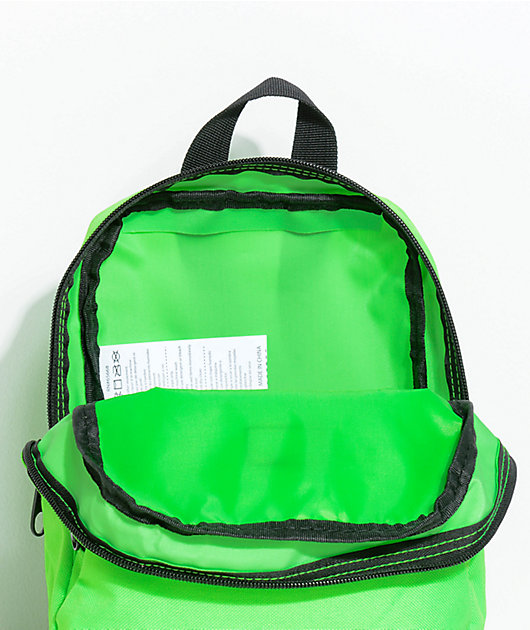 neon green mini backpack