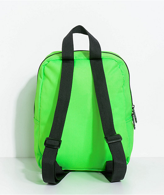 neon green mini backpack