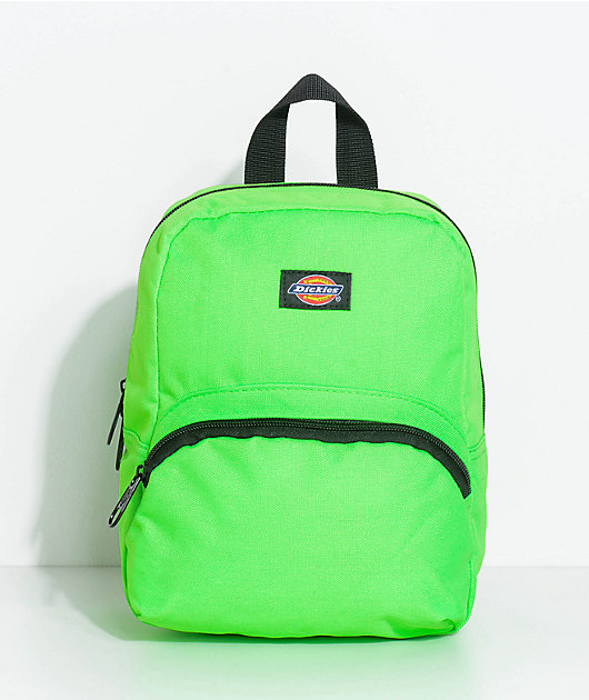 neon green mini backpack