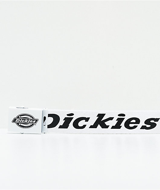 Dickies Script White & Black Web Belt