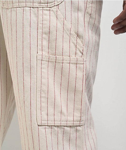 Dickies Service Cream & Red Carpenter Pants
