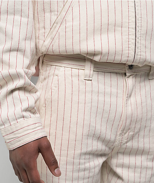 Dickies Service Cream & Red Carpenter Pants