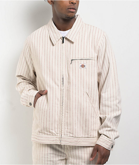 Dickies Service Cream & Red Work Jacket | Zumiez