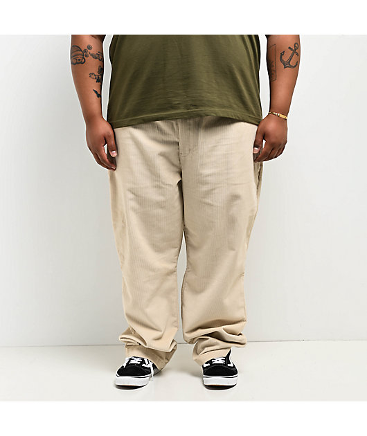 Elastic waist on pants, Green Dickies 874 Work Pants